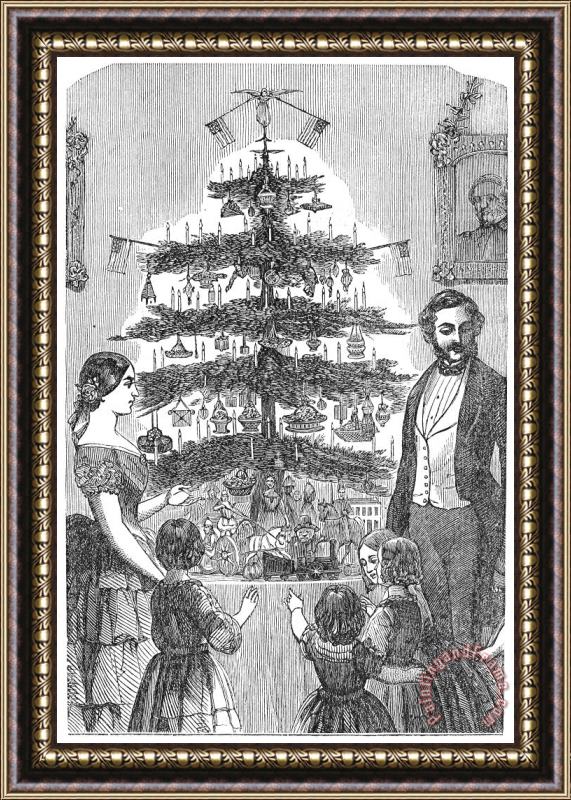 Others Christmas Tree, 1864 Framed Print
