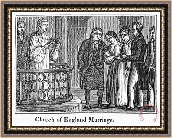 Others CHURCH OF ENGLAND, c1830s Framed Painting