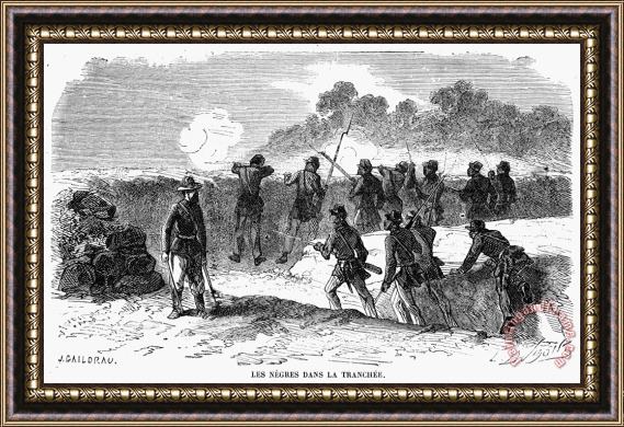 Others Civil War: Black Troops Framed Painting
