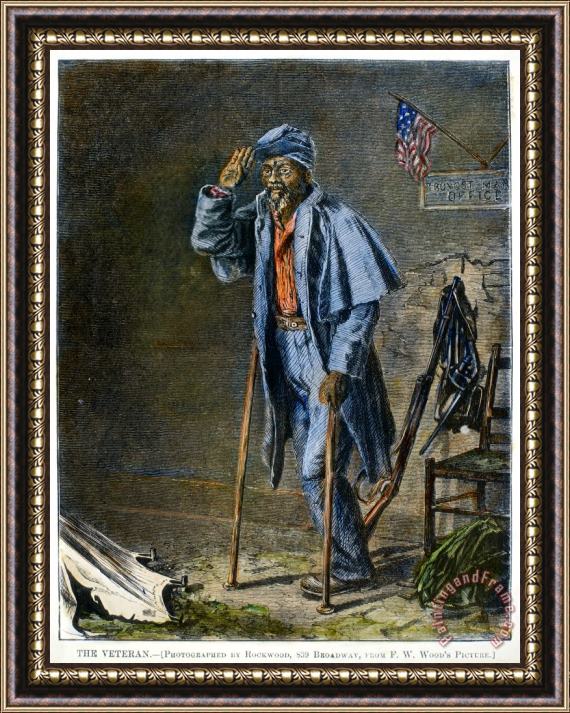 Others Civil War: Black Troops Framed Painting