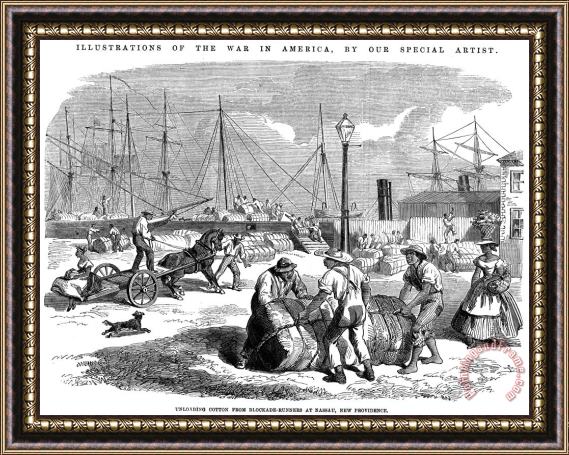 Others Civil War: Blockade, 1864 Framed Print