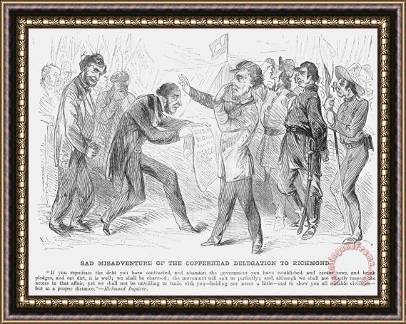 Others Civil War: Copperhead, 1863 Framed Print