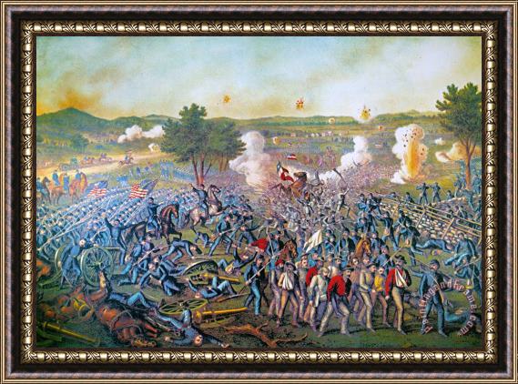 Others Civil War: Gettysburg, 1863 Framed Painting