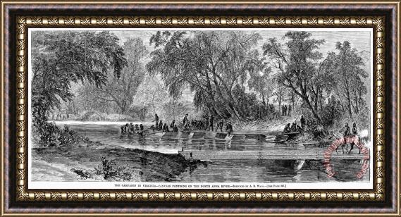 Others Civil War: North Anna River Framed Painting
