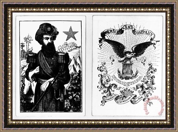 Others Civil War: Playing Cards Framed Print