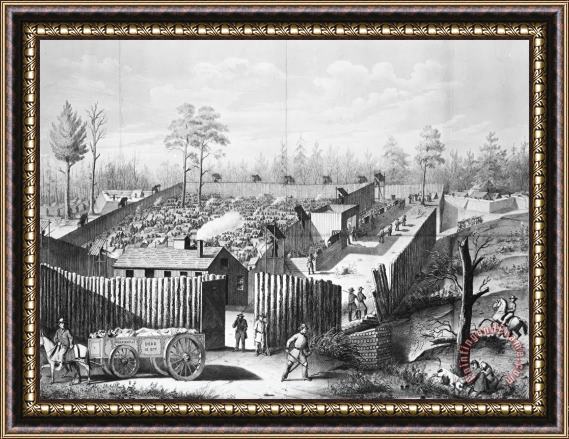 Others Civil War: Prison, 1864 Framed Painting