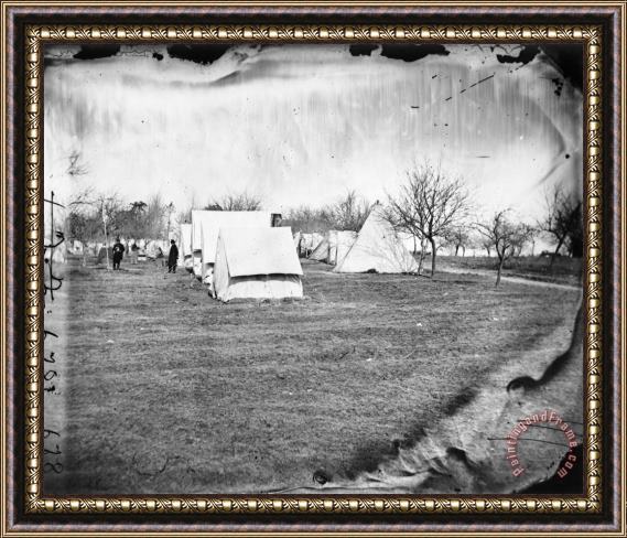 Others Civil War: Union Camp, 1863 Framed Painting