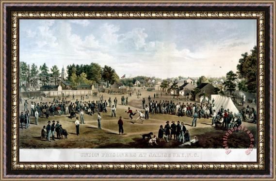 Others Civil War: Union Prisoners Framed Painting