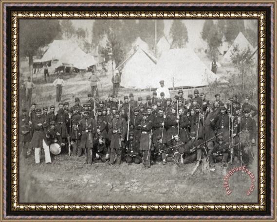 Others Civil War: Union Troops Framed Painting