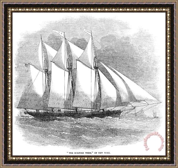 Others Clipper Ship, 1855 Framed Painting