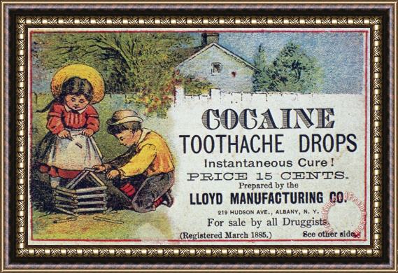 Others Cocaine Medicine Ad, 1885 Framed Painting