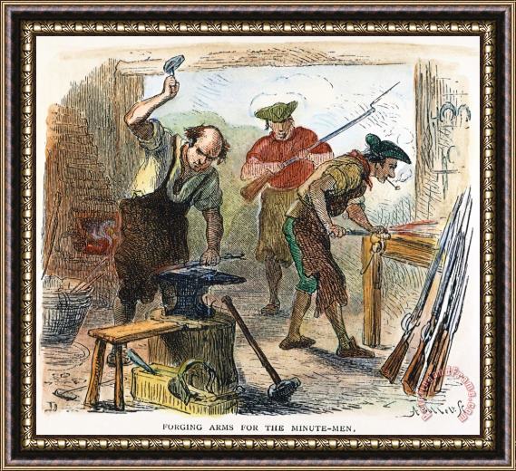 Others Colonial Blacksmith, 1776 Framed Painting