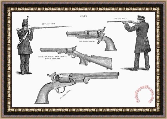 Others Colt Weapons, 1867 Framed Print