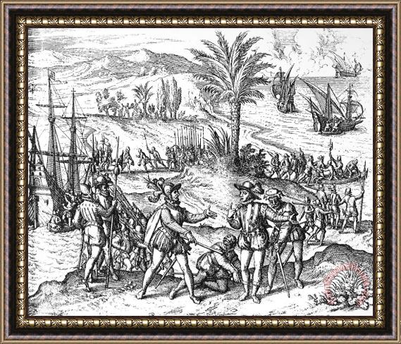 Others Columbus: Arrest, 1500 Framed Print