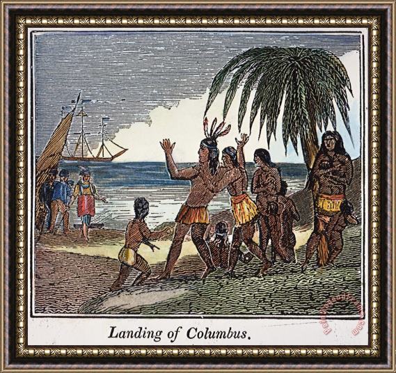 Others Columbus: New World, 1492 Framed Painting