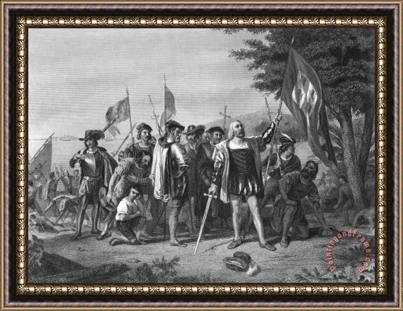 Others Columbus: San Salvador Framed Painting