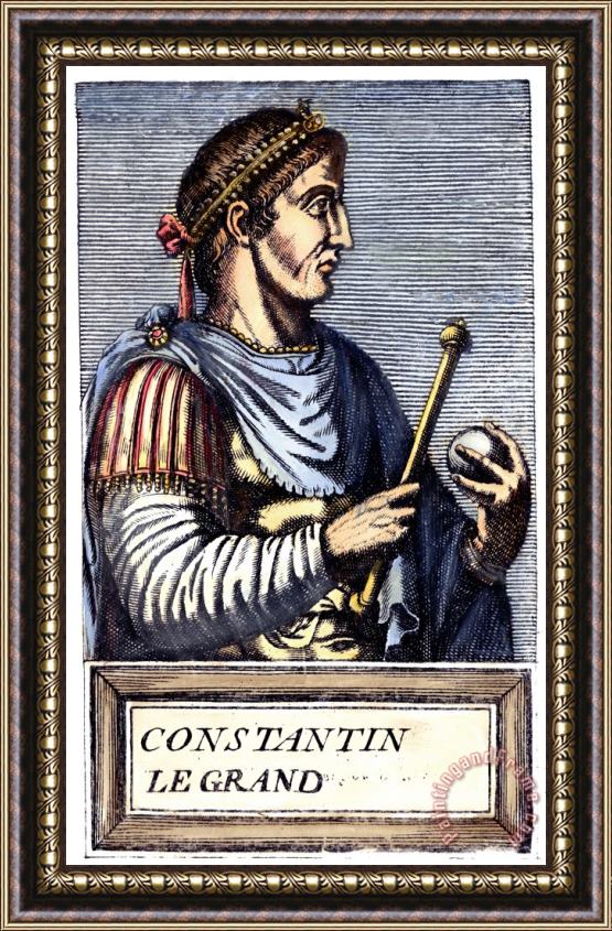 Others CONSTANTINE I (d. 337) Framed Painting