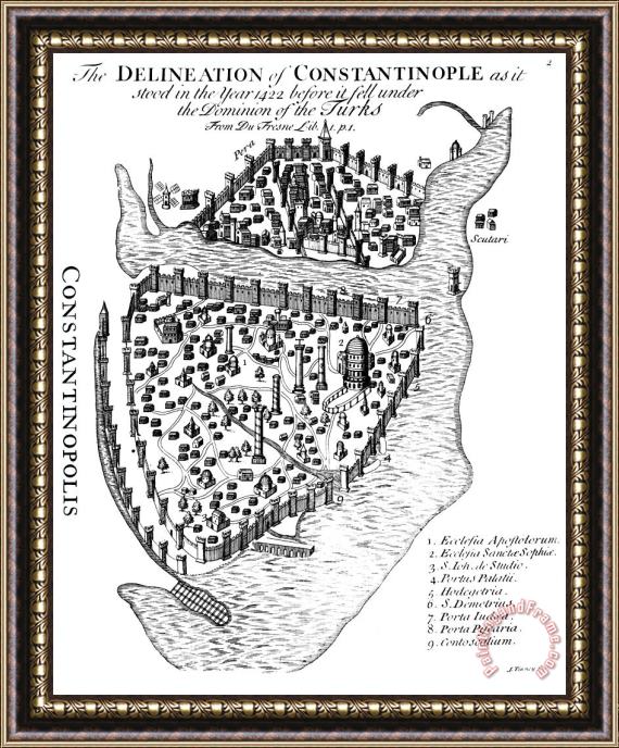 Others Constantinople, 1422 Framed Print