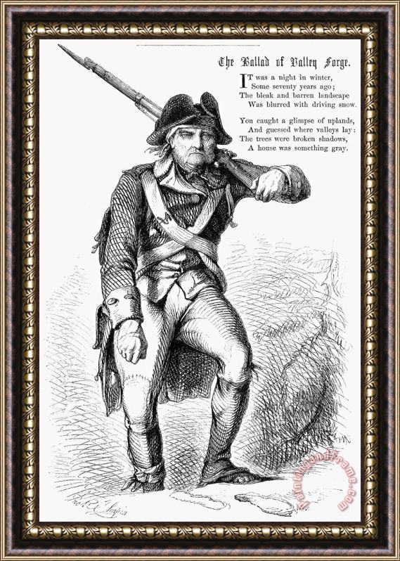 Others Continental Soldier, 1777 Framed Print