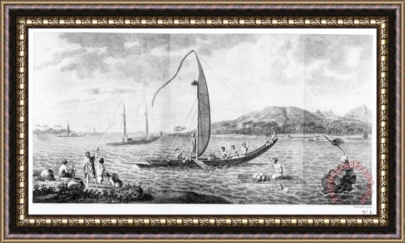 Others Cooks First Voyage, 1773 Framed Print