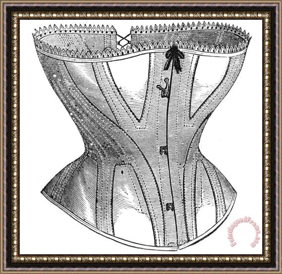 Others Corset Advertisement, 1869 Framed Print
