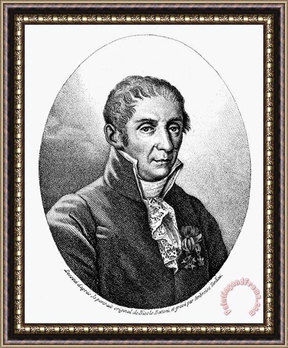 Others Count Alessandro Volta Framed Painting