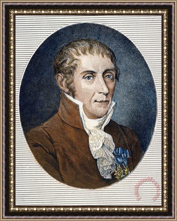 Others Count Alessandro Volta Framed Painting