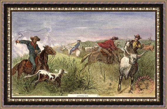 Others Cowboys, 1874 Framed Painting