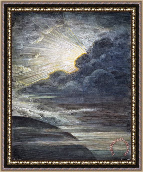 Others Creation Of Light Framed Painting