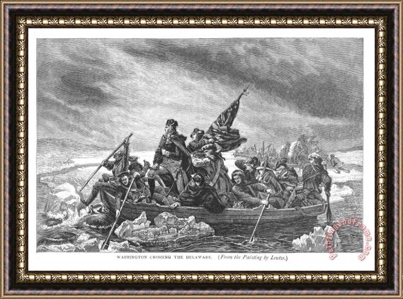 Others Crossing The Delaware Framed Print