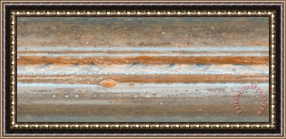 Others Cylindrical Projection Of Jupiter S Surface Framed Print