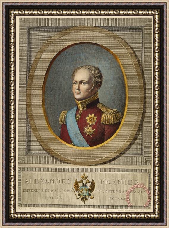Others Czar Alexander I Of Russia Framed Painting
