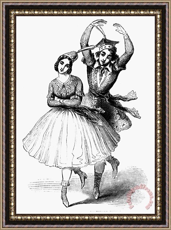 Others Dance: Polka, 1844 Framed Painting