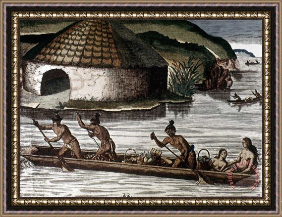 Others De Bry: Florida Native Americans Framed Print