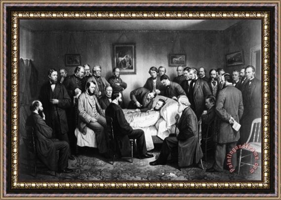 Others Death Of Lincoln, 1865 Framed Print