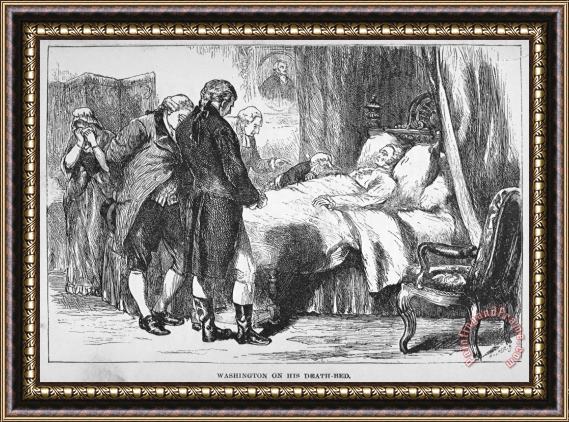 Others Death Of Washington, 1799 Framed Painting