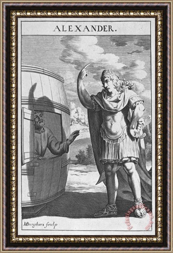 Others Diogenes & Alexander Framed Print