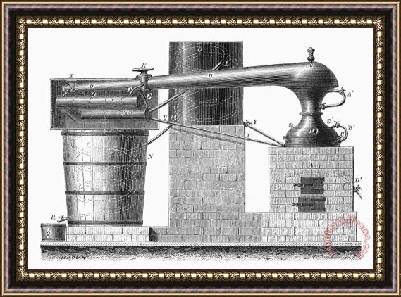 Others Distillery, 19th Century Framed Painting