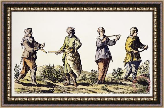 Others DIVINING ROD, 17th CENTURY Framed Painting