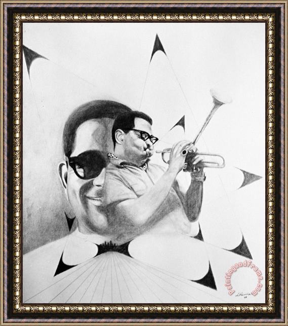 Others Dizzy Gillespie (1917-1993) Framed Painting