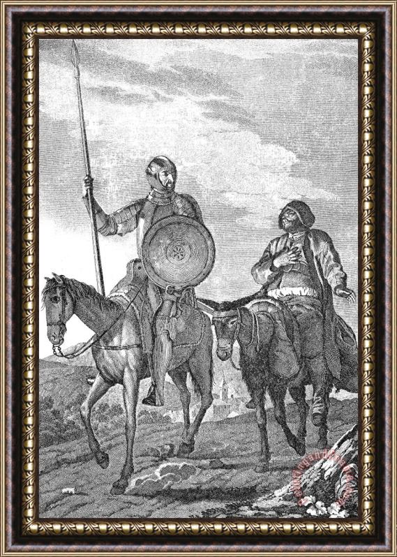 Others Don Quixote & Sancho Panza Framed Print