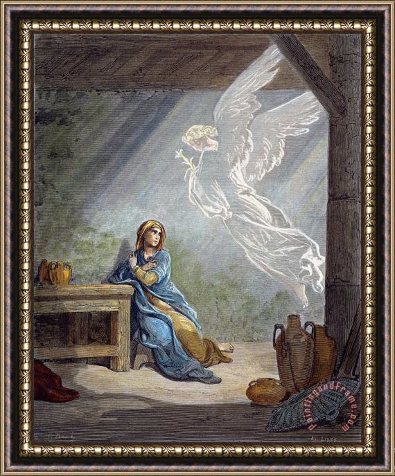 Others Dore: The Annunciation Framed Painting