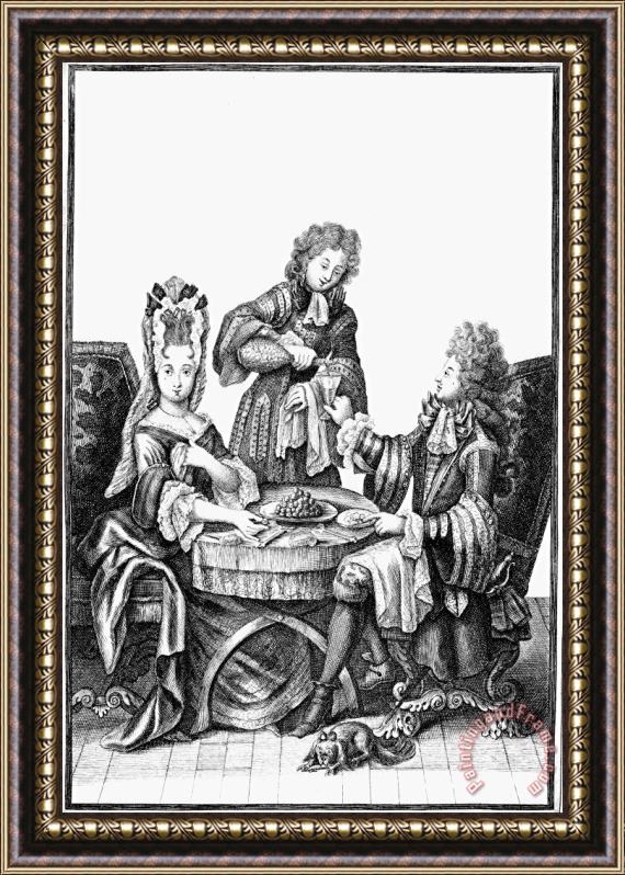Others DRINKING, 17th CENTURY Framed Print