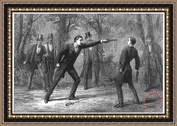 Others Duel, 1874 Framed Print