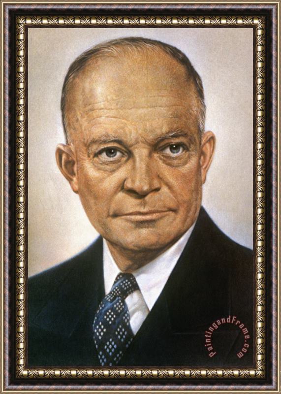 Others Dwight D. Eisenhower Framed Painting