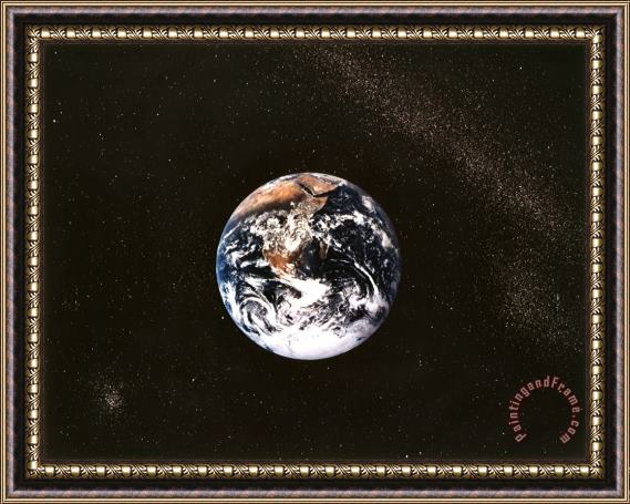 Others Earth Seen From Apollo 17 Africa And Antarctica Visible Framed Painting