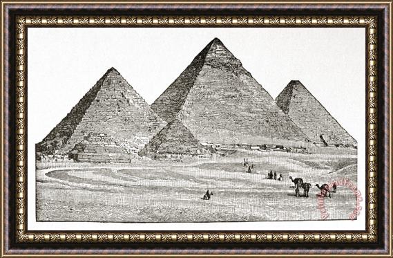 Others Egypt: Pyramids At Giza Framed Painting
