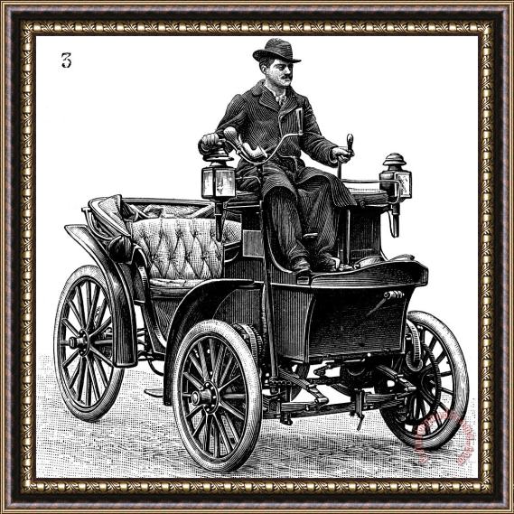 Others Electric Automobile, 1898 Framed Painting