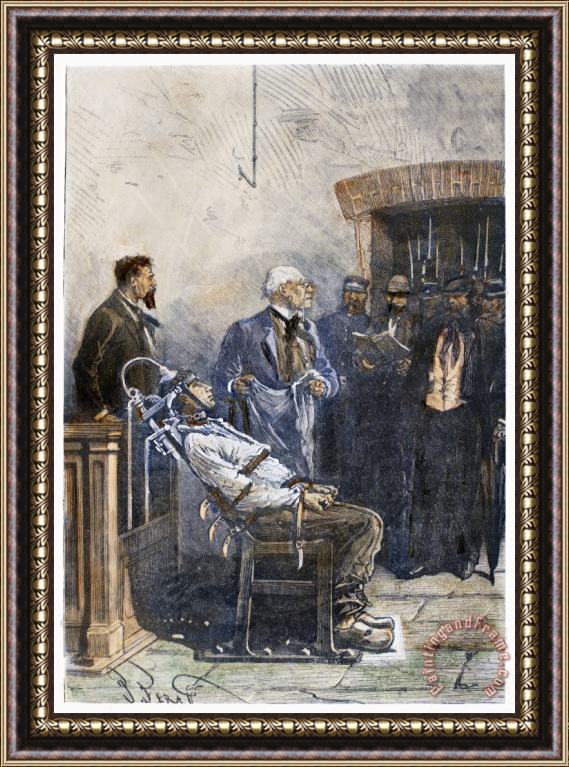 Others Electrocution, 1890 Framed Painting