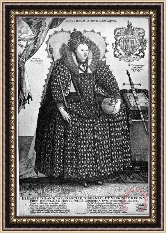 Others Elizabeth I (1533-1603) Framed Print